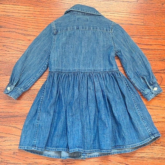 Ralph Lauren girl denim dress 9M - Picture 5 of 6
